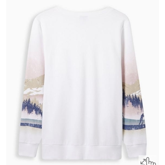 Torrid Cozy Fleece Crew Neck lightweight Sweatshirt, Size 3x - Picture 2 of 4